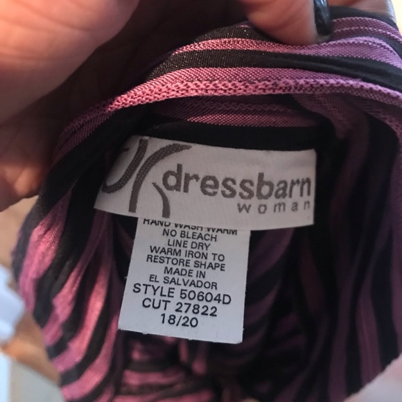 Purple Striped Emo Blouse - Picture 2 of 3